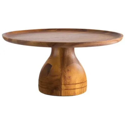 Acacia Wood Cake Stand 33cm / 13?, height 16cm / 6.3?