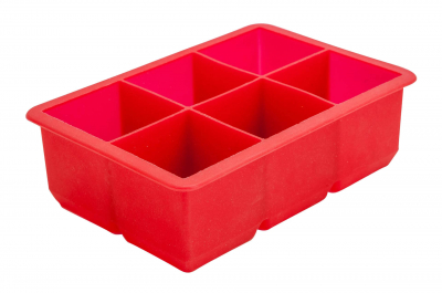 6 Cavity Silicone Ice Cube Mould 2Inch