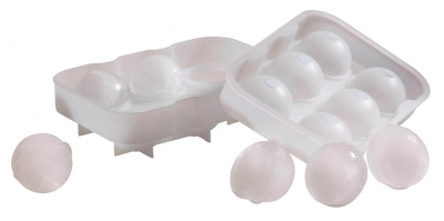 6 Cavity Silicone Ice Ball Mould Clear