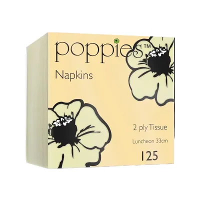 Napkin Buttermilk 33cm/2ply 8 Fold x2000