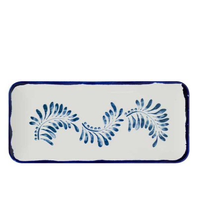 Dudson Harvest Mediterranean Organic Coupe Rect Platter 13 3/4X6 1/4Inch