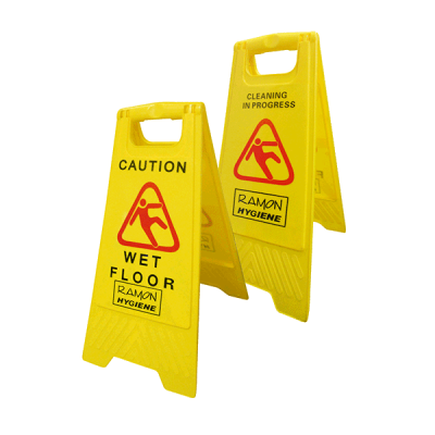 Wet Floor Sign Dual Warning