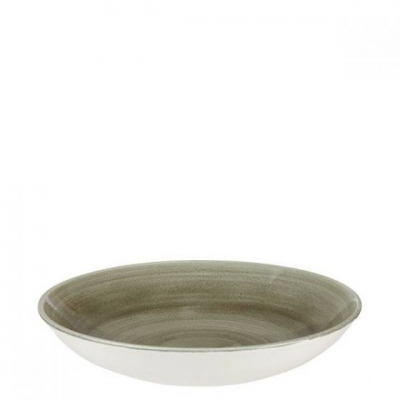 Churchill Stonecast Patina Burnished Green Evolve Coupe Bowl 9.75"