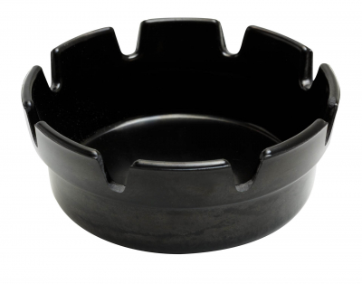  Ashtray Bakelite Crown Style Black 4Inch