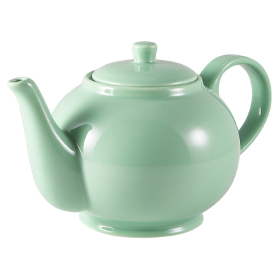 Porcelain Green Teapot 45cl/ 15.75oz