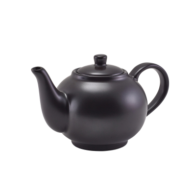 Porcelain Matt Black Teapot 45cl/ 15.75oz