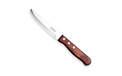 Jumbo Polywood Rounded Steak Knife Red