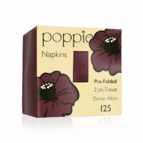 Napkin Bordeaux 40cm/2ply 8 Fold x2000