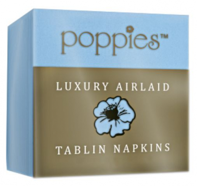 Napkin Airlaid/Tablin Baby Blue 40cm 8 Fold x500