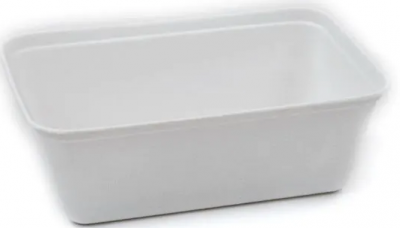 Bagasse Tray Rectangular White 650ml x500
