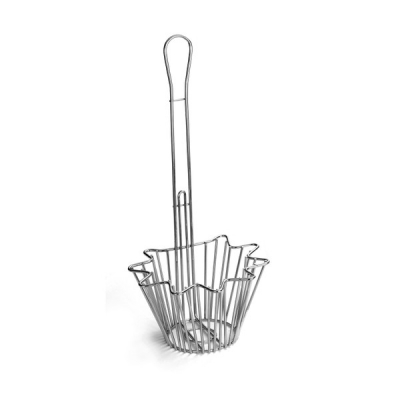 Taco Bowl Deep Basket Chrome Plated Steel 12.5x18x45.5cm