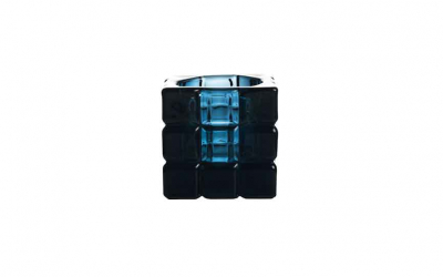 Square Tealight Holder Blue 6.2cm [2.4"]
