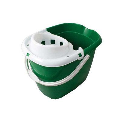 Mop Bucket Plastic Green 15L