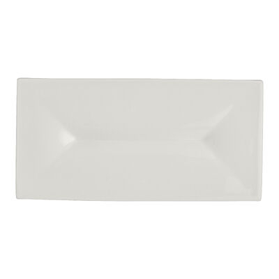 RO White Album Rectangular Tray w/ Indent 23.8 x 11.75 x 1.9cm (9 3/8 x 4 5/8 x 3/4Inch)