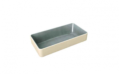 Nara Grey Rectangular Deep Bowl 18x9cm