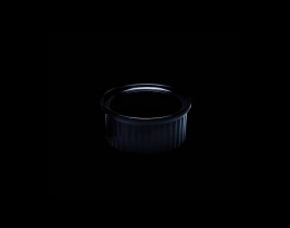 Ramekin Ribbed Black Melamine 6.75 x 2.8cm 6cl (2 5/8 x 1 1/8" 2oz)