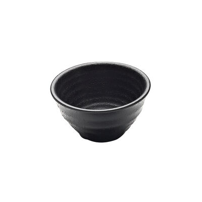 Zen Black Bowl 9.5 x 5.1cm 12cl (3 3/4 x 2" 4 1/4oz)