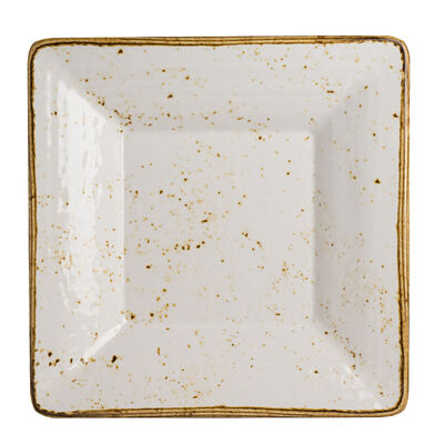 Craft White Square Pebble Bowl 25.4 x 3.8cm 0.9ltr (10 x 1 1/2Inch 1qts)