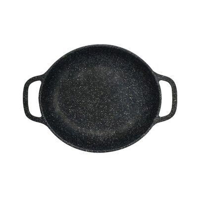 Folio Black Oval Handled Casserole 32.4 x 22.9 x 5.4cm 165.6cl (12 3/4 x 9 x 2 1/8Inch 56oz)