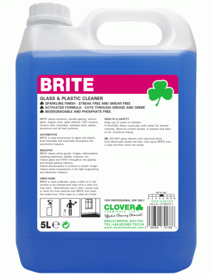Brite Window, Mirror and Plastic Cleaner 5L