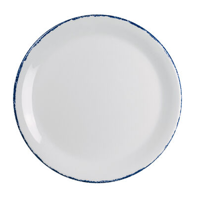 Blue Dapple: Coupe Plate 25.4cm (10")