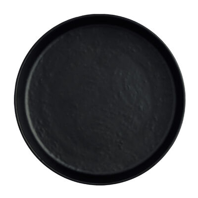 Cali Black Round Melamine Plate 20.4cm (8")