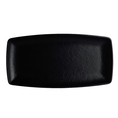 Cali Black Rectangle Melamine Plate 33 x 16.5cm (13 x 6 1/2" )