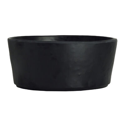 Cali Black Round Melamine Bowl 14 x 6.3cm 49.7cl (5 1/2 x 2 1/2Inch 17 1/2oz)