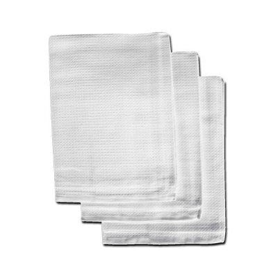 Tea Towel White Honeycomb 51x76cm x10