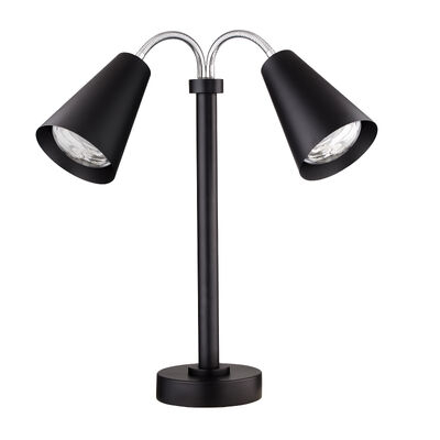 Modern Black Double Heat Lamp 220V EU Plug 55.9cm (22")
