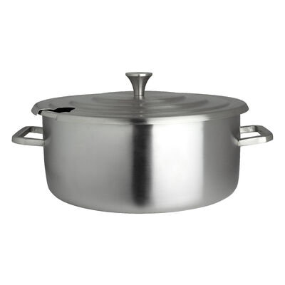 Homestyle Brushed Stainless Round Chafer 38.1 x 31.8 x 13.3cm 5.2ltr (15 x 12 1/2 x 5 1/4Inch 5 1/2qts)