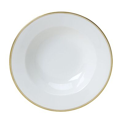 Burnished Gold Classic Large Rim Bowl 28cm 60cl (11" 21oz)