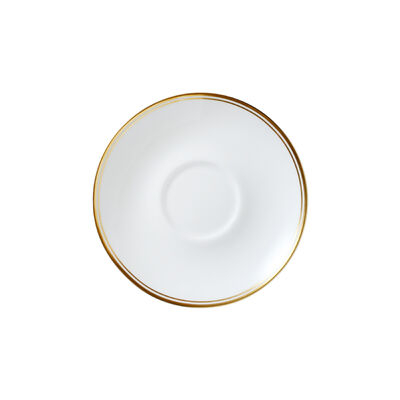 Burnished Gold Coupe Tea Saucer For One 14.5cm (5 3/4") Fits AND0411A