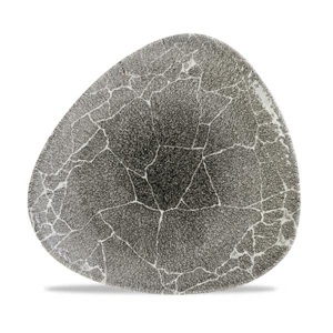 Kintsugi Reverse Quartz Black Lotus Plate 10"