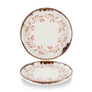 Dudson Harvest Mediterranean Terracotta  Walled Plate 10 2/8Inch