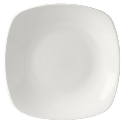 Monaco White Quadro Plate 23cm (9")