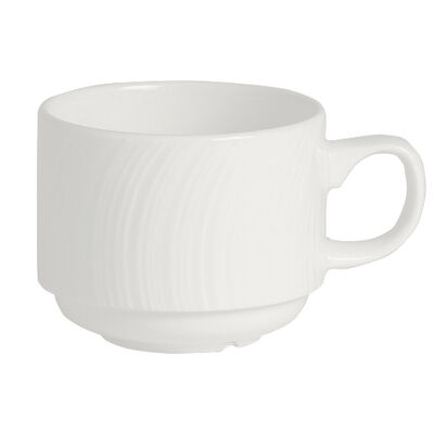 Steelite Spyro Cup Stkg 21.5cl 7 1/2oz