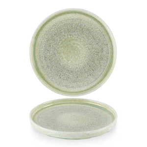 Dudson Harvest Grain Speckle Green  Walled Plate 10 2/8"
