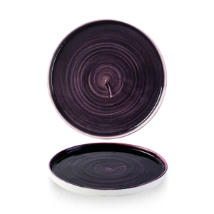 Stonecast Patina Deep Purple Walled Plate 8.25"