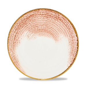 Homespun Accents Coral Evolve Coupe Plate 10.25Inch