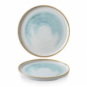 Homespun Accents Aquamarine Walled Plate 10 2/8Inch