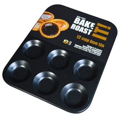 Non Stick 12 Cup Bun Tin 31 x 23.5 x 1cm