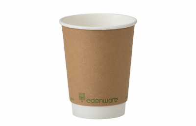 Edenware Coffee Cup Double Walled Smooth PLA Lined Kraft 16oz x500