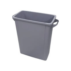 Slim Recycling Bin Grey 65L