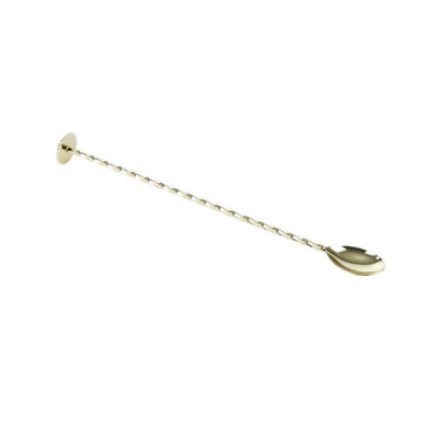 Professional Cocktail Spoon with Masher Gold 27cm