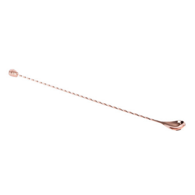 Cocktail Spoon with Skull End Copper 40.5cm