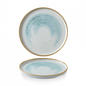 Homespun Accents Aquamarine Walled Plate 8.67Inch