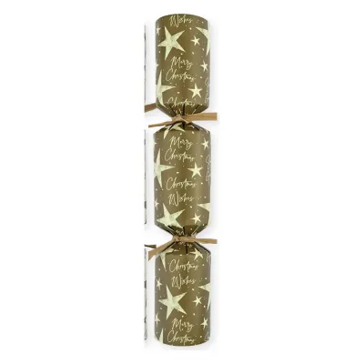 Christmas Cracker Dazzling Star Gold 10Inch Content 1 x50