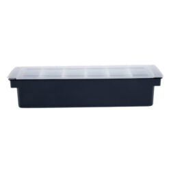 Condiment Dispenser 6 Part Black