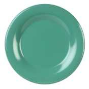 Melamine Wide Rim Plate Green 11.75Inch/300mm x12